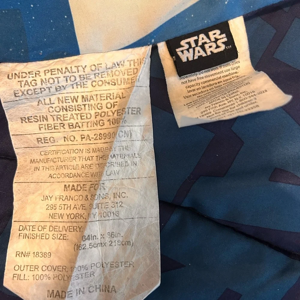 Vintage Star Wars Blue and Orange Comforter